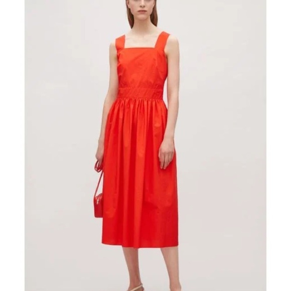 COS Women's Red Shoulder-strap Dress